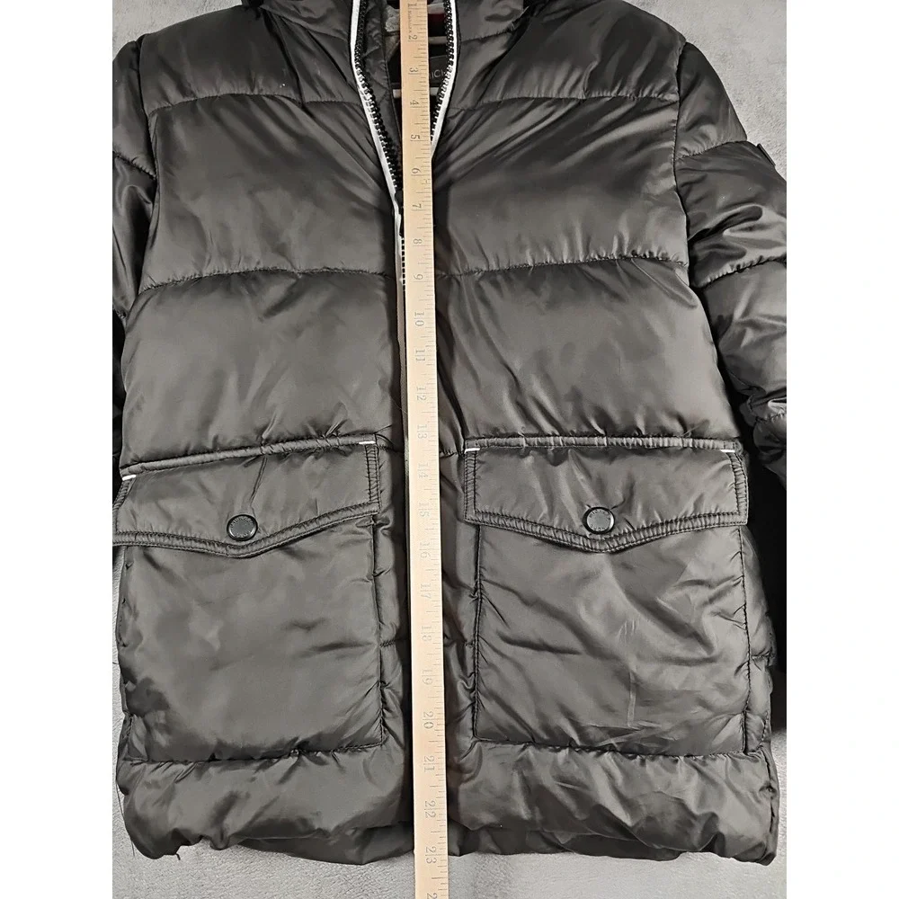 Michael Kors Girls Down Jacket Black Puffer Coat 8 Hooded‎ Full-Zip Lightweight